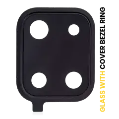 Back Camera Lens With Cover Bezel Ring Compatible For Samsung Galaxy Note 10 Lite (All Colors)