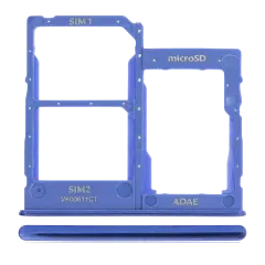 Dual Sim Card Tray Compatible For Samsung Galaxy A41 (A415 / 2020) (Prism Crush Blue)