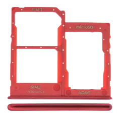 Dual Sim Card Tray Compatible For Samsung Galaxy A41 (A415 / 2020) (Prism Crush Red)