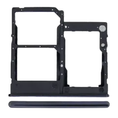 Dual Sim Card Tray Compatible For Samsung Galaxy A41 (A415 / 2020) (Prism Crush Black)