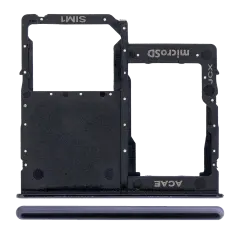 Single Sim Card Tray Compatible For Samsung Galaxy A31 (A315 / 2020) (Prism Crush Black)