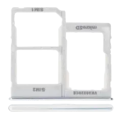 Dual Sim Card Tray Compatible For Samsung Galaxy A40 (A405 / 2019) (White)