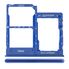 Dual Sim Card Tray Compatible For Samsung Galaxy A40 (A405 / 2019) (Blue)