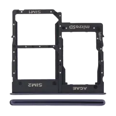 Dual Sim Card Tray Compatible For Samsung Galaxy A31 (A315 / 2020) (Prism Crush Black)