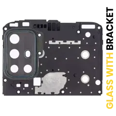 Back Camera Lens With Bracket Compatible For Motorola Moto G30 (XT2129 / 2021) (Phantom Black)