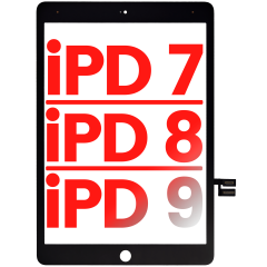 Digitizer Compatible For iPad 7 (2019) / iPad 8 (2020) / iPad 9 (2021) (Aftermarket Plus) (Black)