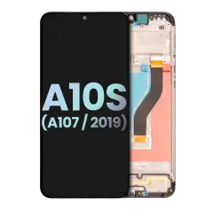LCD Assembly With Frame Compatible For Samsung Galaxy A10s (A107 / 2019) (Service Pack) (All Colors)