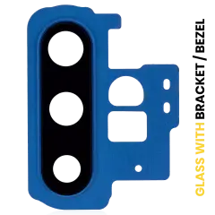 Back Camera Lens With Bracket / Bezel Compatible For Samsung Galaxy Note 10 Plus / 5G (Aura Blue)