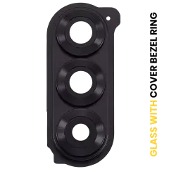 Back Camera Lens With Cover Bezel Ring For Samsung Galaxy Z Fold 6 5G (Premium) (Black)