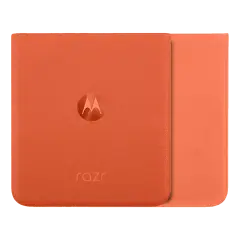 Back Cover Glass For Motorola Razr / Razr 50 (XT2453 / 2024) (Genuine OEM) (Spritz Orange)