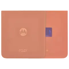 Back Cover Glass Compatible For Motorola Razr Plus / Razr 50 Ultra (XT2451 / 2024) (Genuine OEM) (Peach Fuzz)