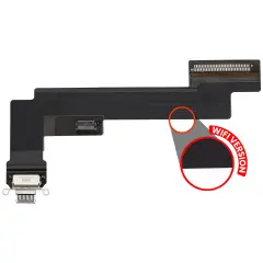 Charging Port Flex Cable For iPad Air 5 (WiFi Only) (Used OEM Pull: Grade A) (Purple)