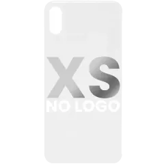 Back Cover Glass For iPhone XS (No Logo) (Silver)