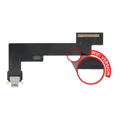 Charging Port Flex Cable Compatible For iPad Air 4 (WiFi Only) (Premium) (White)