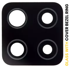 Back Camera Lens With Cover Bezel Ring Compatible For Samsung Galaxy A42 5G (A426 / 2020) (Prism Dot Black)