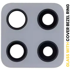 Back Camera Lens With Cover Bezel Ring Compatible For Samsung Galaxy A42 5G (A426 / 2020) (Prism Dot Gray)