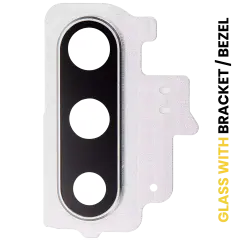 Back Camera Lens With Bracket / Bezel Compatible For Samsung Galaxy Note 10 (Aura White)