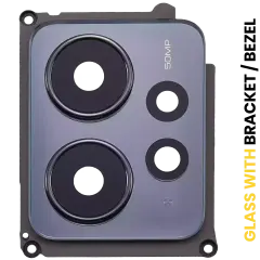 Back Camera Lens With Bracket / Bezel Compatible For Xiaomi Redmi Note 12 4G (Onyx Gray)