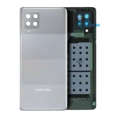 Back Cover Glass With Camera Lens Compatible For Samsung Galaxy A42 5G (A426 / 2020) (Service Pack) (Prism Dot Gray)