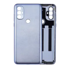 Back Cover Glass Compatible For Motorola Moto G Power (XT2165 / 2022) (Genuine OEM) (Opal Silver)