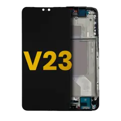 OLED Assembly With Frame Compatible For Vivo V23 5G (Refurbished) (Stardust Black)