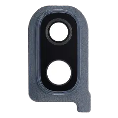 Back Camera Glass Lens and Cover Bezel Compatible For Samsung Galaxy A40 (A405 / 2019) (Black)