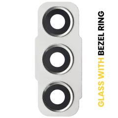 Back Camera Lens With Bezel Ring Compatible For Samsung Galaxy S21 FE 5G (Olive)