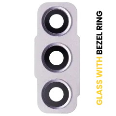 Back Camera Lens With Bezel Ring Compatible For Samsung Galaxy S21 FE 5G (Lavender)