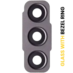 Back Camera Lens With Bezel Ring Compatible For Samsung Galaxy S21 FE 5G (Graphite)