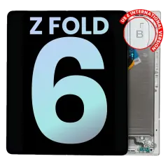 Inner OLED Assembly With Frame Compatible For Samsung Galaxy Z Fold 6 5G (US & International) (Service Pack) (Pink)