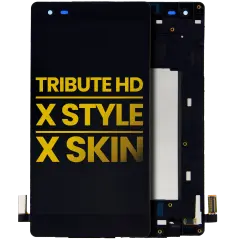 LCD Assembly With Frame Compatible For LG Tribute HD (LS676) / LG X Style (K200 / L53BL / L56VL) / LG X Skin (F740) (Refurbished) (Black)
