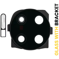 Back Camera Lens With Bracket Compatible For Huawei Mate 30 Pro (Black)