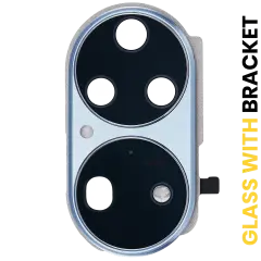 Back Camera Lens With Bracket Compatible For Huawei P50 Pro (Blue)