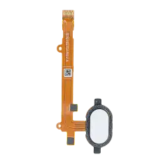 Home Button With Flex Cable Compatible For Motorola Moto Z2 Play (XT1710 / 2017) (White)