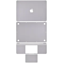 4in1 (Top, Bottom, Keyboard, Trackpad) Skin Compatible For  MacBook Air 13"Retina (A1932 / Late 2018 / Early 2019) (A2179 / Early 2020) (Space Gray)