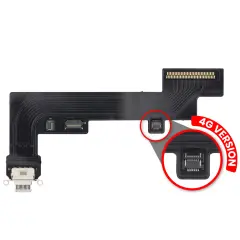 Charging Port Flex Cable Compatible For iPad Air 4 / iPad Air 5 (Cellular) (Premium) (White)