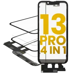 4 in 1 Short  Flex (Digitizer Touch With Glass + OCA + Frame Pre-installed) For iPhone 13 Pro (OCA Master)