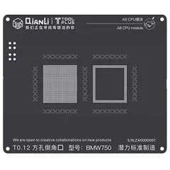 A8 6G BMW750 iBlack Stencil (3D) (Qianli)