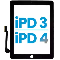 Digitizer Compatible For iPad 3 / iPad 4 (Aftermarket) (Black)