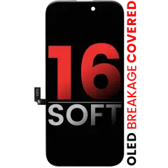 OLED Assembly Compatible For iPhone 16 (Aftermarket Pro: XO7 Soft)