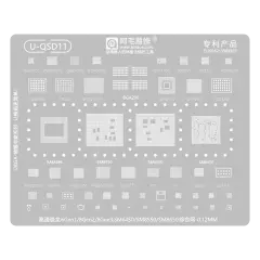 BGA Reballing Stencil U-QSD11 For Samsung Galaxy S23 (SM6450 / SM8550 / SM8650)