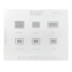 WiFi Stencil For MacBook (A1989 / A1990 / A2159 / A1706 / A1534, 2015-2016 / A1932) (MAC 8)