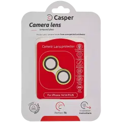 Casper Camera Lens Protector Compatible For iPhone 14 / 14 Plus (Yellow) (Clear)