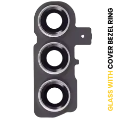 Back Camera Lens With Cover Bezel Ring Compatible For Samsung Galaxy S23 5G / S23 Plus 5G (Lime)