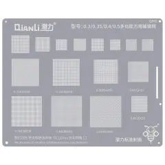 Bumblebee Stencil (QS65) (0.30 / 0.35 / 0.40 / 0.50) Multifunctional Reballing Stencils (Qianli)