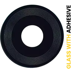 Back Camera (Wide / Ultra Wide) Lens (Glass Only) With Adhesive Compatible For Xiaomi Redmi Note 12R