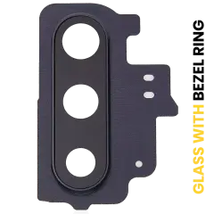 Back Camera Lens With Bezel Ring Compatible For Samsung Galaxy Note 10 (Aura Black)