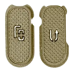 Hard Buttons (Menu / Return) Compatible For Samsung Galaxy S7 Active (Sandy Gold)