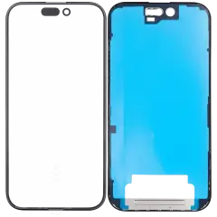 3 in 1  (Glass With OCA Pre-Installed + Frame) Compatible For iPhone 16 (OCA Master)