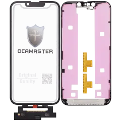 4 in 1 Short Flex (Digitizer Touch With Glass + OCA + Frame Pre-installed) Compatible For iPhone 14 (OCA Master)